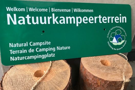 Erkend Natuurkampeerterrein bord Erkend Natuurkampeerterrein bord